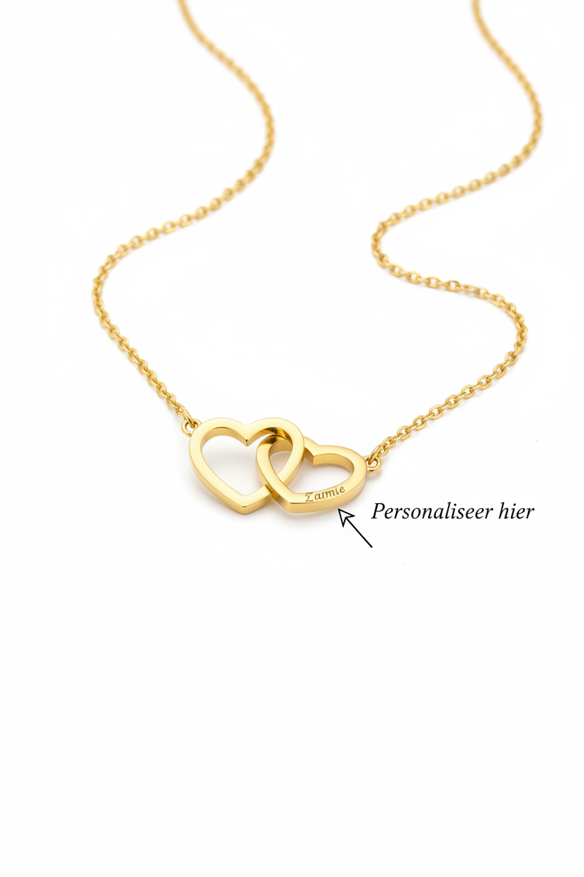 Eeuwige Roos Box - Gepersonaliseerde Ketting met Gravure